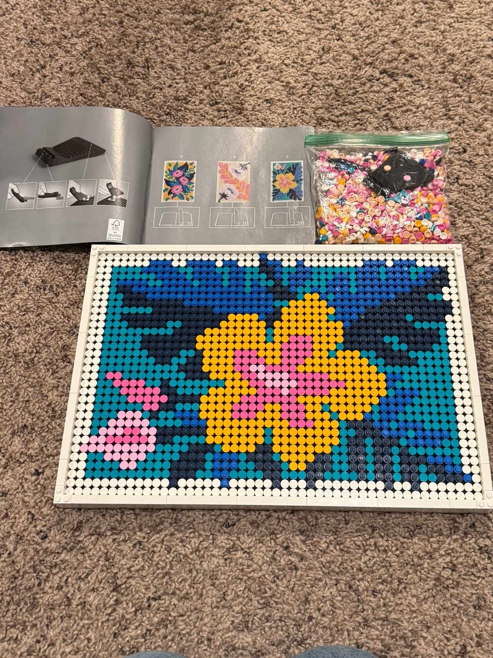 LEGO floral art